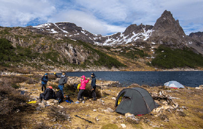 Camping in nature